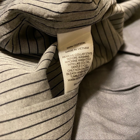 Express Striped Extra Slim Long Sleeve Shirt XS - Picture 8 of 12